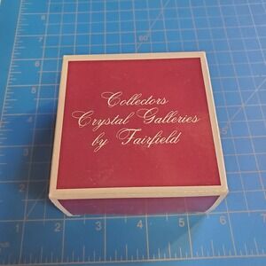 Collectors Crystal Galleries By Fairfield 24% Lead Crystal Bowl Vintage